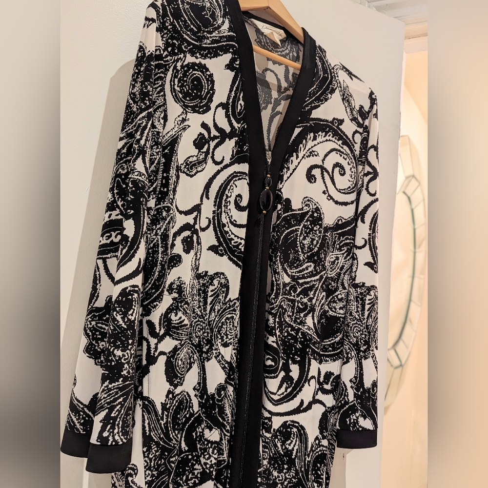 ✨Vintage Long Sleeve Caftan~Zippered with Pockets~Size Small